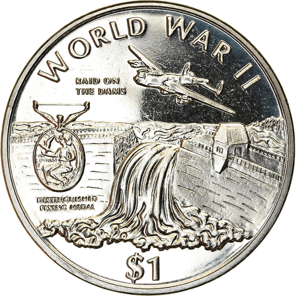 Coin, Liberia, Dollar, 1997, Operation Chastise, MS(63), Copper-nickel, KM:294