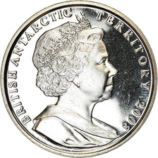 Moeda, British Antarctic Territory, Elizabeth II, 2 Pounds, 2008, Pobjoy Mint