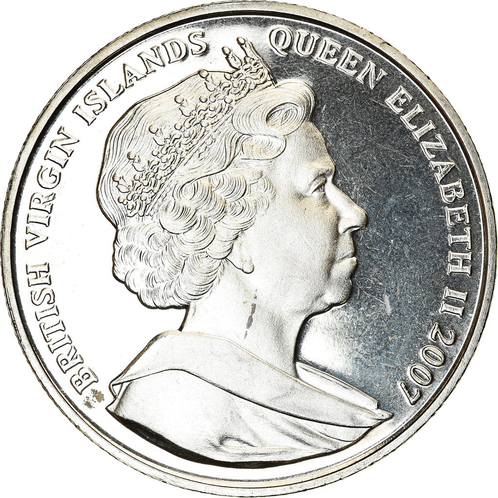 Coin, BRITISH VIRGIN ISLANDS, Elizabeth II, Dollar, 2007, Pobjoy Mint, Unis dans