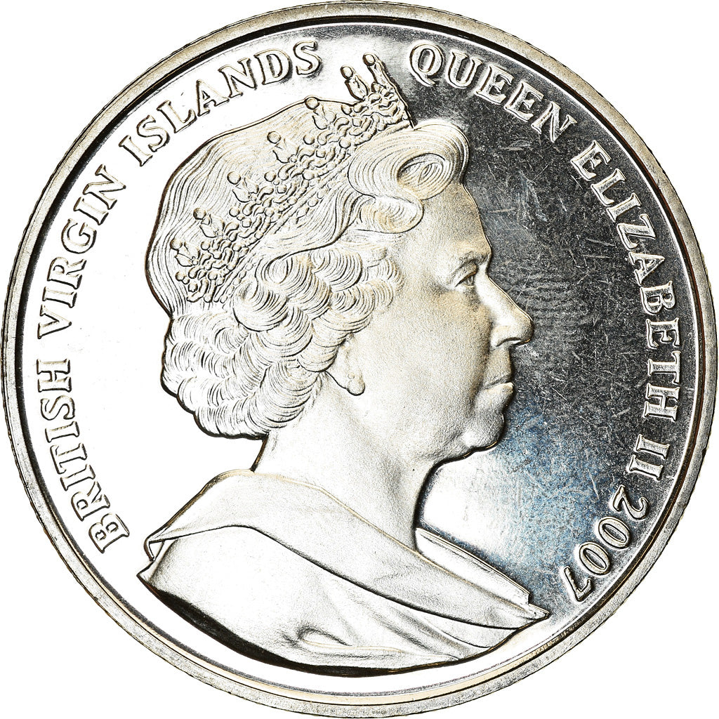 Coin, BRITISH VIRGIN ISLANDS, Elizabeth II, Dollar, 2007, Pobjoy Mint, Unis dans