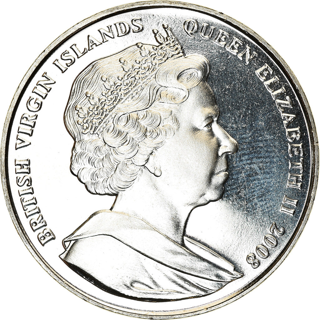 Coin, BRITISH VIRGIN ISLANDS, Dollar, 2008, Franklin Mint, Bretagne, MS(63)