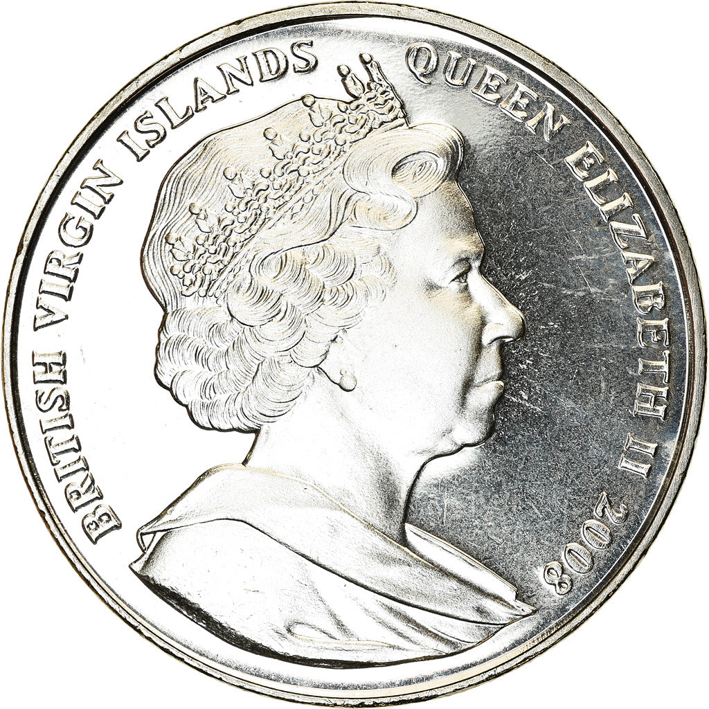 Coin, BRITISH VIRGIN ISLANDS, Dollar, 2008, Franklin Mint, Marie Tudor, MS(63)