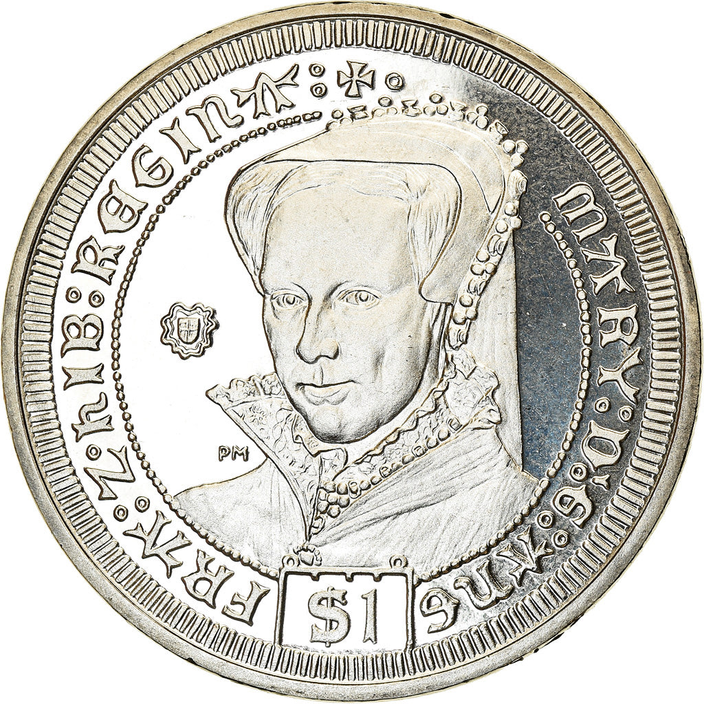 Coin, BRITISH VIRGIN ISLANDS, Dollar, 2008, Franklin Mint, Marie Tudor, MS(63)