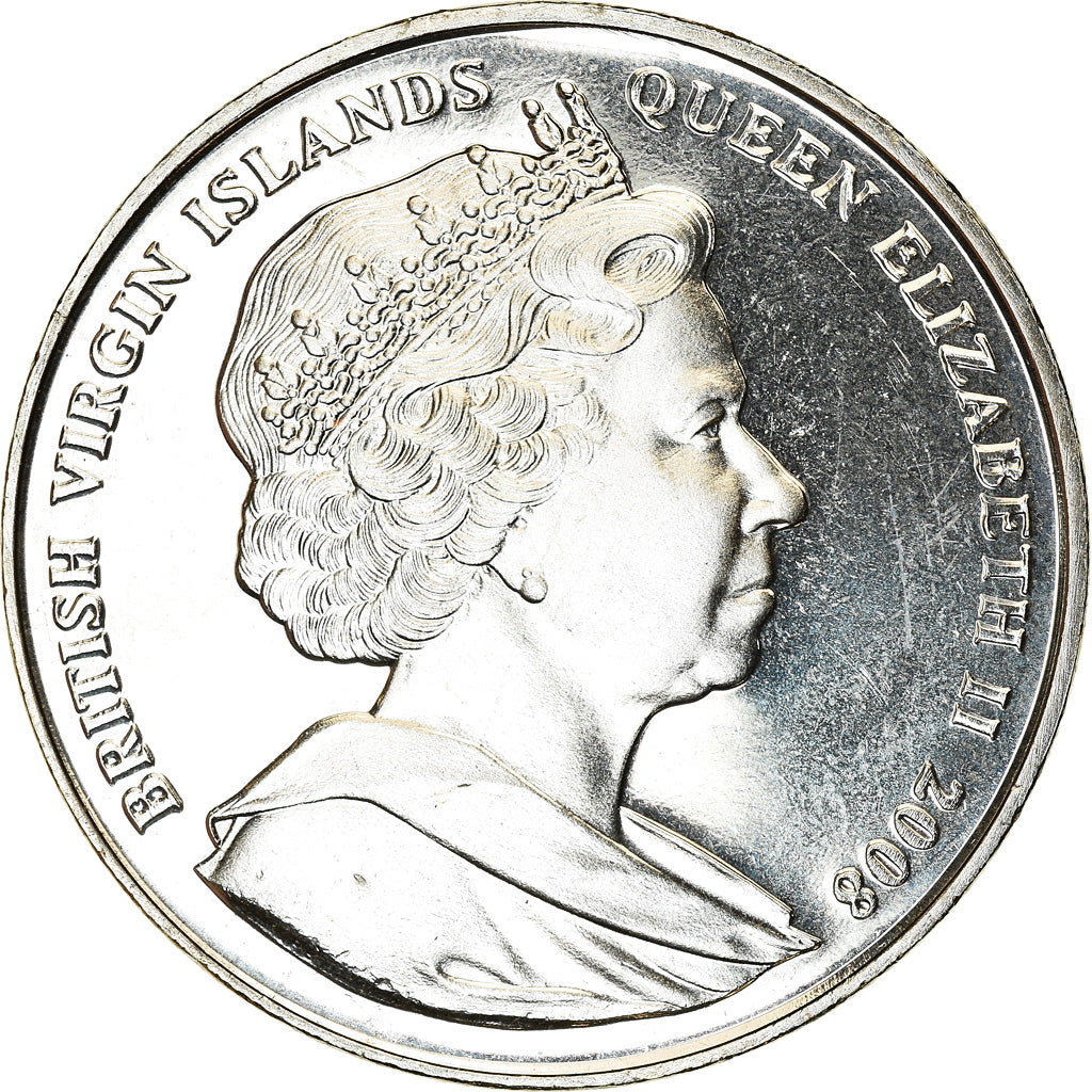 Coin, BRITISH VIRGIN ISLANDS, Dollar, 2008, Franklin Mint, Marie Tudor, MS(63)