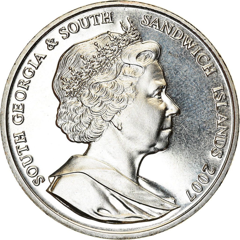 Moneta, Południowa Gruzja i Południowe Wyspy Sandwich, Elizabeth II, 2 Pounds