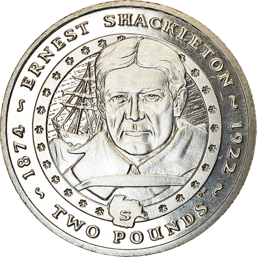 Moneta, Południowa Gruzja i Południowe Wyspy Sandwich, Elizabeth II, 2 Pounds