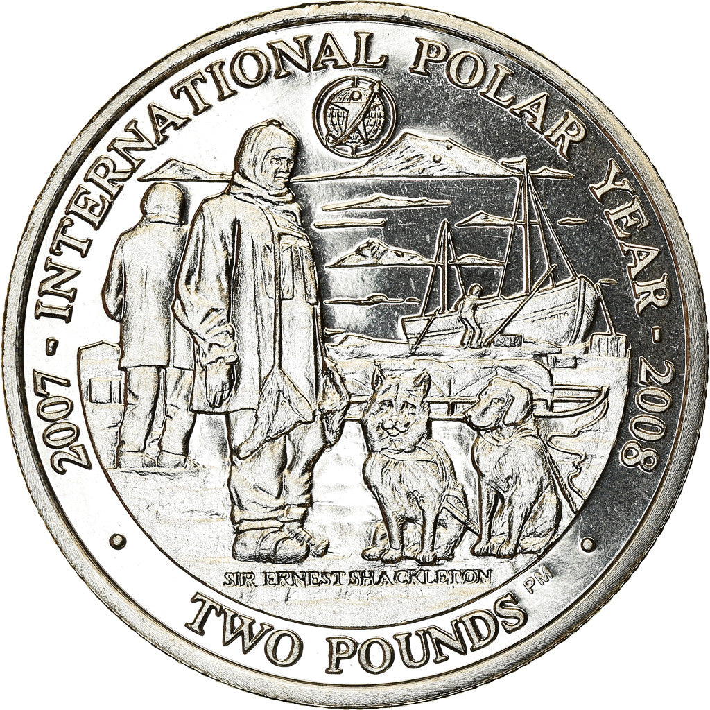 Moneda, Islas Georgias del Sur y Sandwich del Sur, Elizabeth II, 2 Pounds, 2007