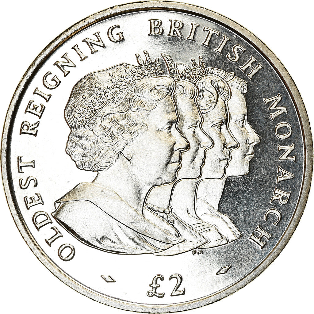 Moneta, Południowa Gruzja i Południowe Wyspy Sandwich, Elizabeth II, 2 Pounds