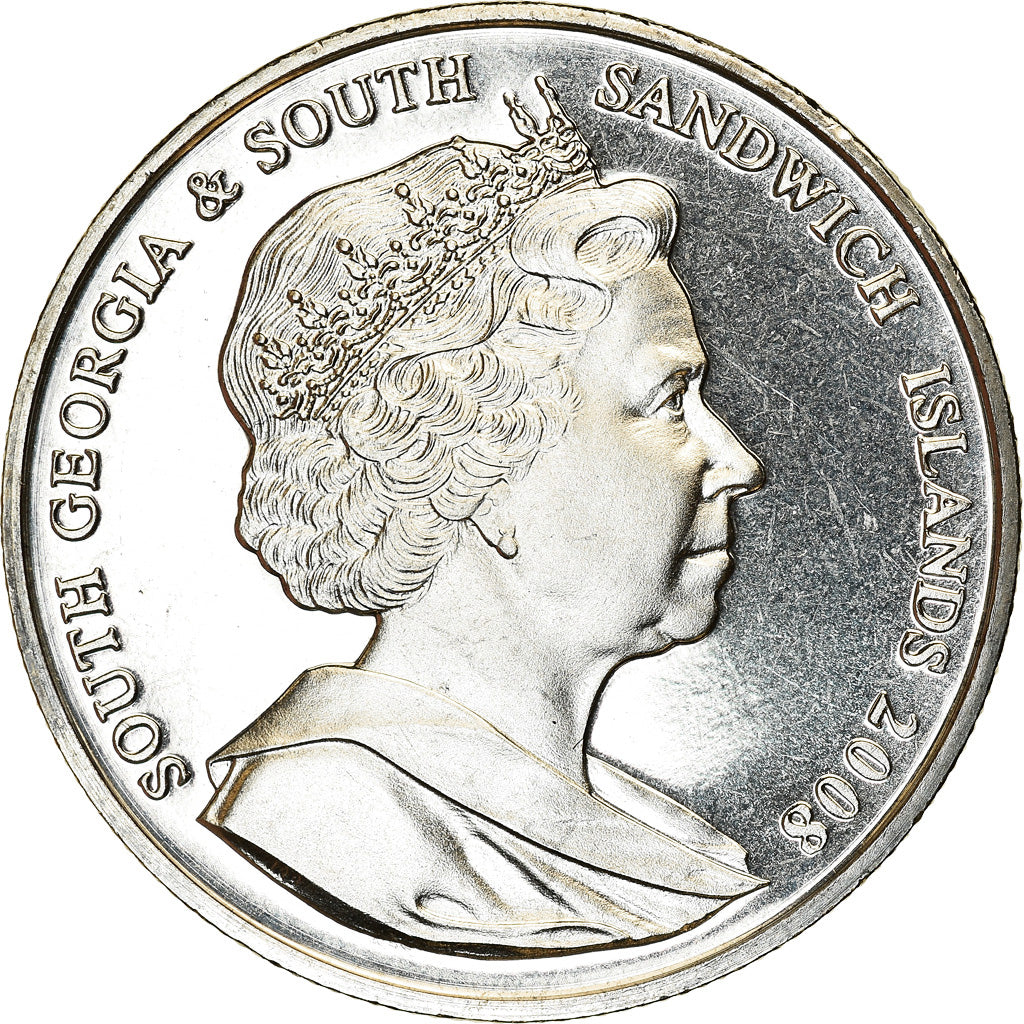 Munten, Zuid Georgia en de Zuidelijke Sandwich Eilanden, Elizabeth II, 2 Pounds
