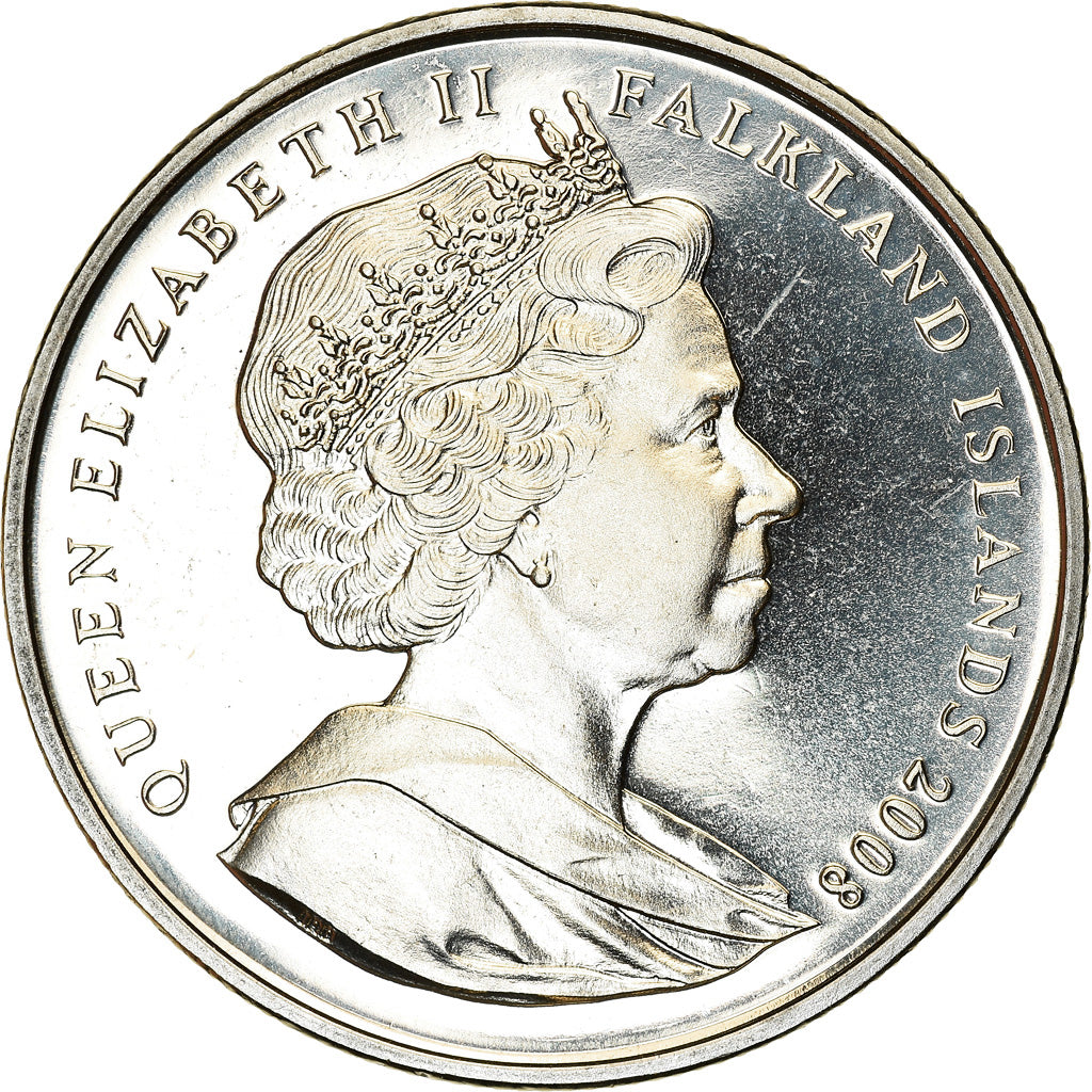 Coin, Falkland Islands, Crown, 2008, Le Spitfire, MS(63), Cupro-nickel