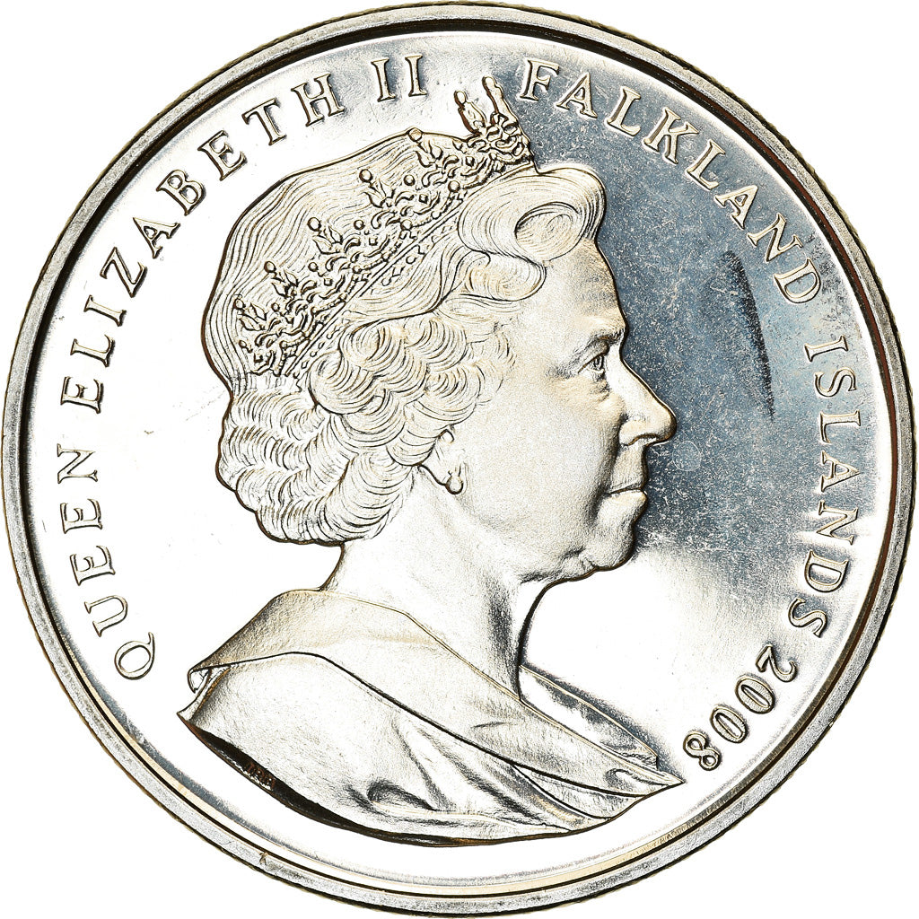Coin, Falkland Islands, Crown, 2008, Le Spitfire, MS(63), Cupro-nickel
