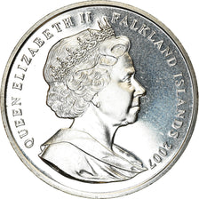 Coin, Falkland Islands, Elizabeth II, Crown, 2007, Charles Darwin, MS(63)