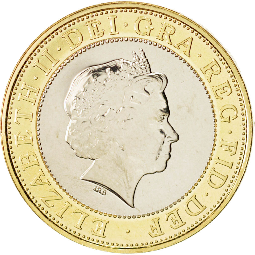 Great Britain, Elizabeth II, 2 Pounds, 2004, British Royal Mint, MS(64), KM 1049