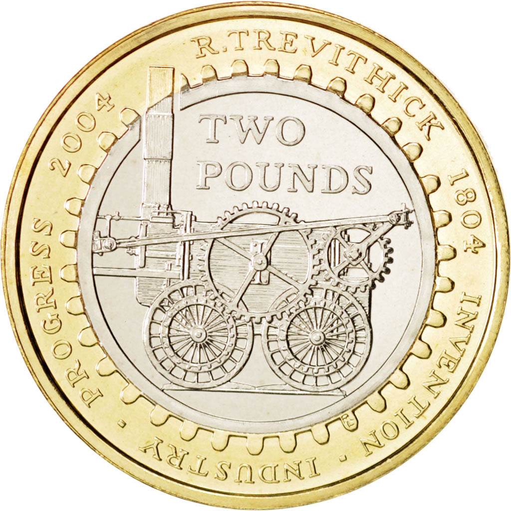 Great Britain, Elizabeth II, 2 Pounds, 2004, British Royal Mint, MS(64), KM 1049