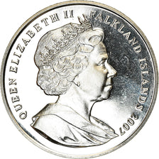 Münze, Falkland Islands, Elizabeth II, Crown, 2007, Winston Churchill, UNZ