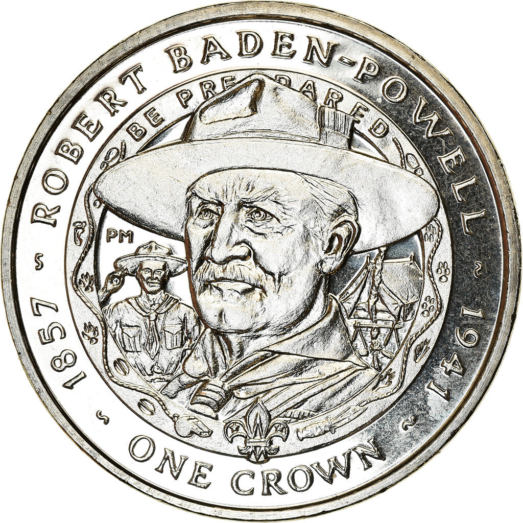 Coin, Falkland Islands, Elizabeth II, Crown, 2007, Pobjoy Mint, Robert