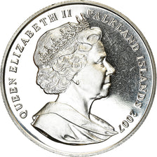 Coin, Falkland Islands, Elizabeth II, Crown, 2007, Pobjoy Mint, 25ème