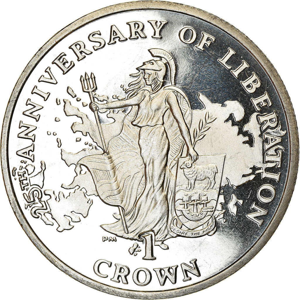 Münze, Falkland Islands, Elizabeth II, Crown, 2007, Pobjoy Mint, 25ème