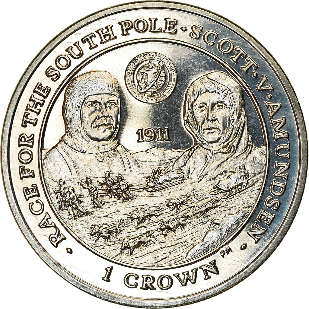 Coin, Falkland Islands, Elizabeth II, Crown, 2007, Pobjoy Mint, Course pour le