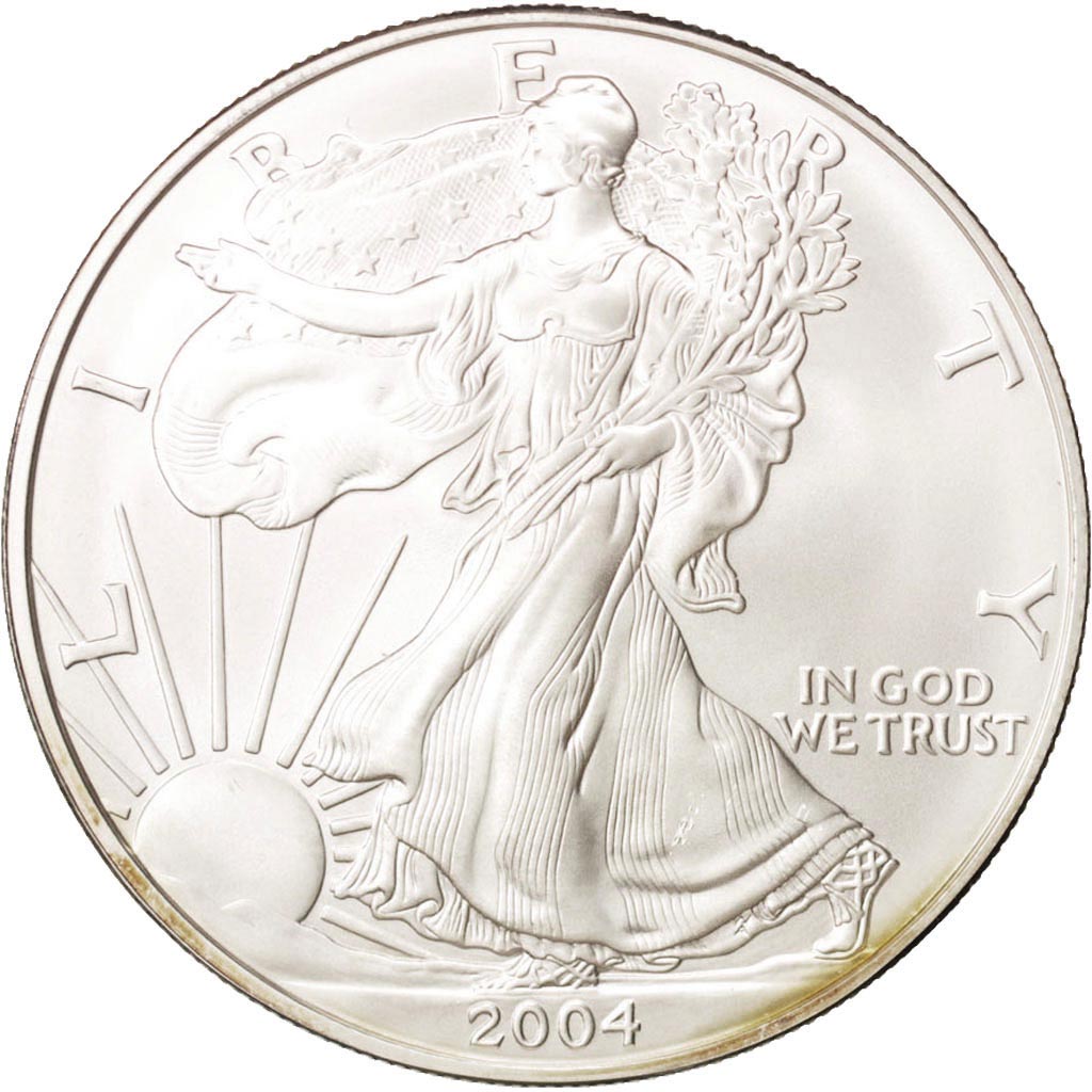 United States, Dollar, 2004, U.S. Mint, Philadelphia, MS(64), Silver, KM:273