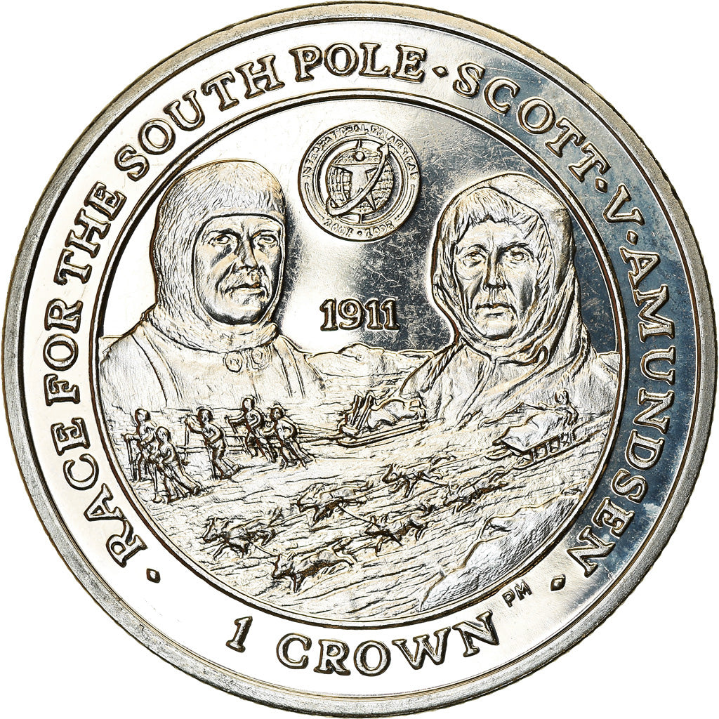Coin, Falkland Islands, Elizabeth II, Crown, 2007, Pobjoy Mint, Course pour le