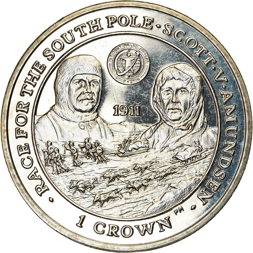 Coin, Falkland Islands, Elizabeth II, Crown, 2007, Pobjoy Mint, Course pour le