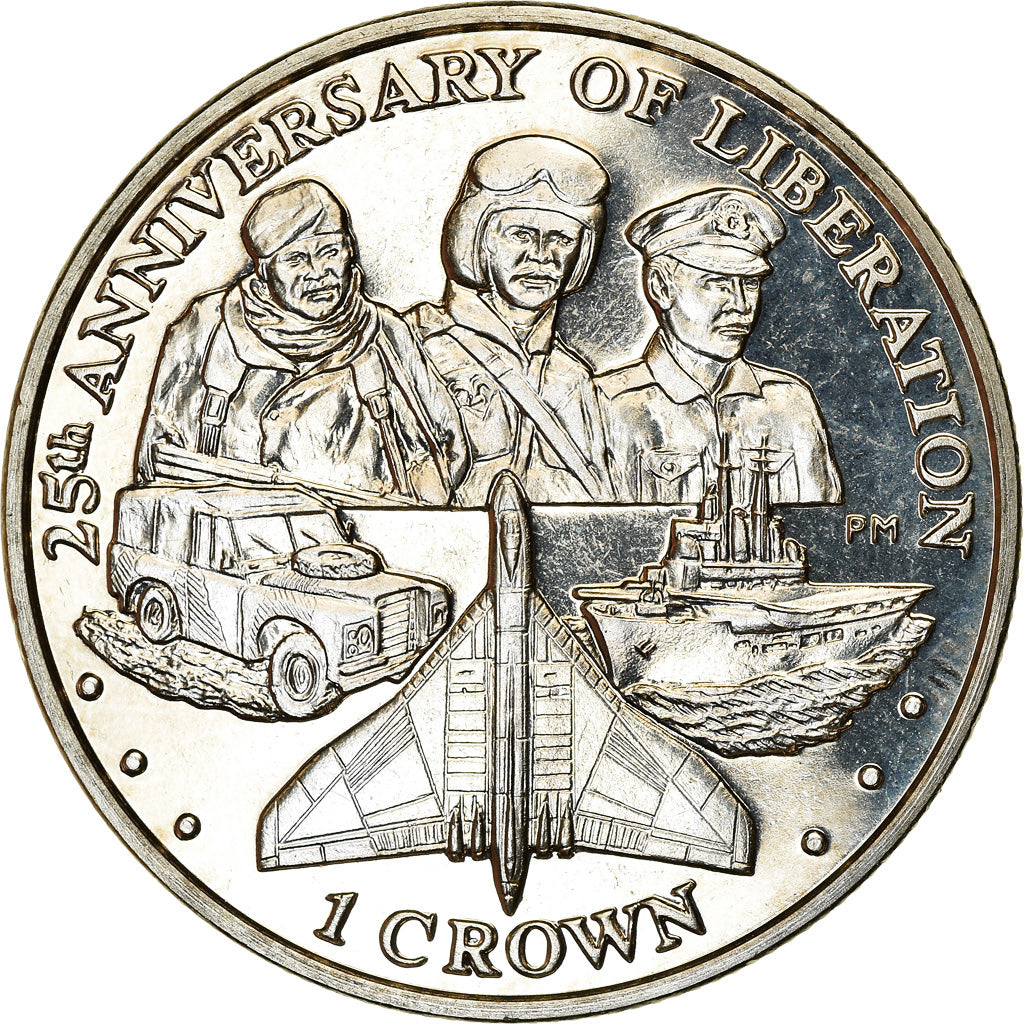 Monnaie, Falkland Islands, Crown, 2007, 25ème anniversaire de la libération -