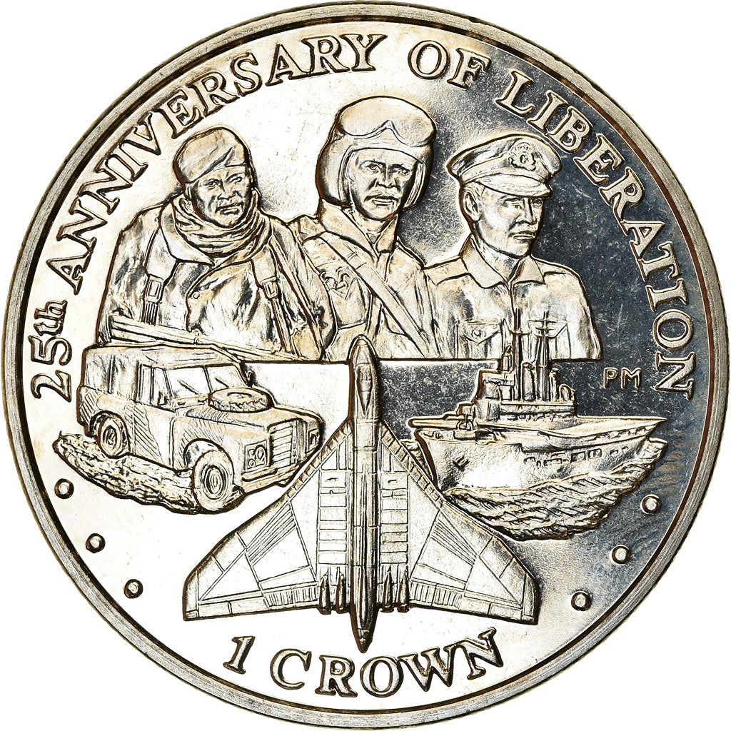 Coin, Falkland Islands, Crown, 2007, 25ème anniversaire de la libération -