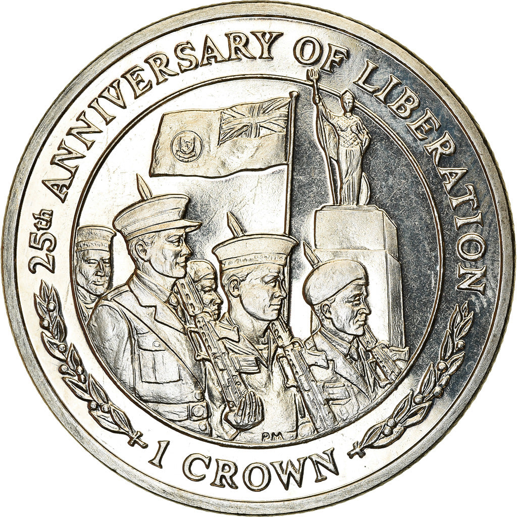 Coin, Falkland Islands, Crown, 2007, 25ème anniversaire de la libération -