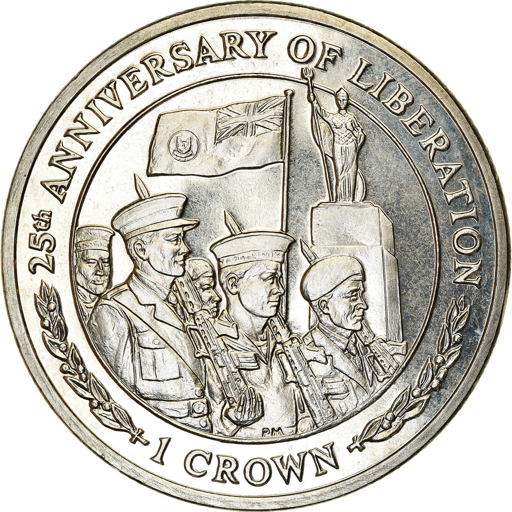 Coin, Falkland Islands, Crown, 2007, 25ème anniversaire de la libération -