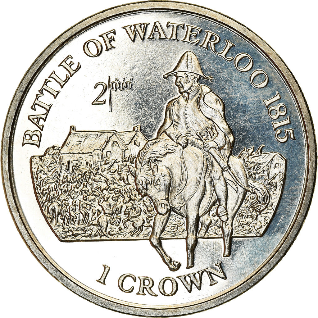 Monnaie, Isle of Man, Elizabeth II, Crown, 1999, Pobjoy Mint, Bataille de