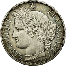 Coin, France, Cérès, 5 Francs, 1870, Paris, Philadelphia, EF(40-45), Silver