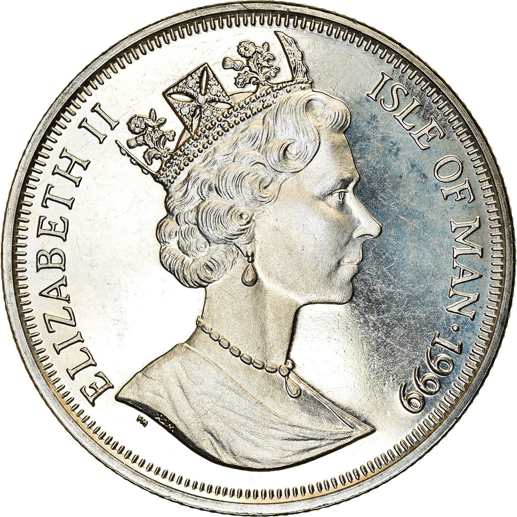 Monnaie, Isle of Man, Elizabeth II, Crown, 1999, Pobjoy Mint, Bataille de