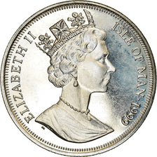 Monnaie, Isle of Man, Elizabeth II, Crown, 1999, Pobjoy Mint, Bataille de