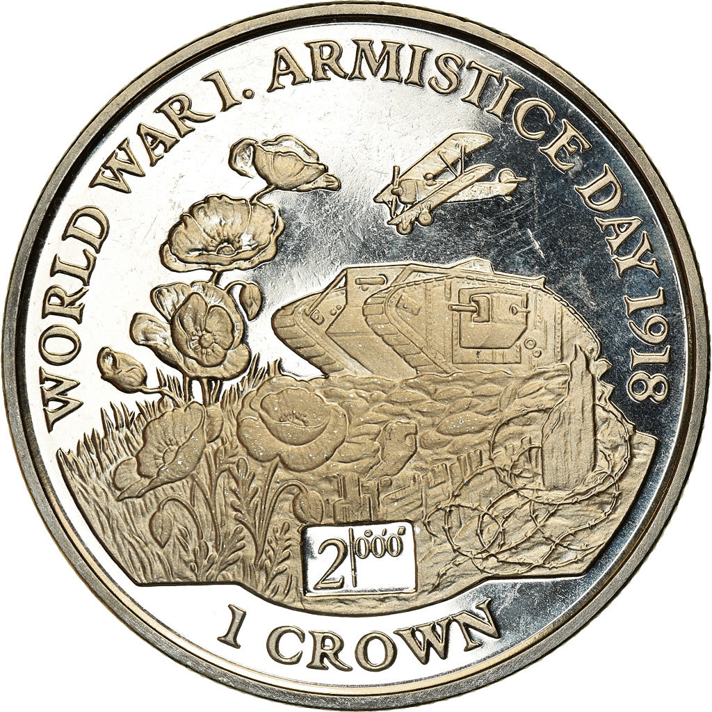 Coin, Isle of Man, Elizabeth II, Crown, 1999, Pobjoy Mint, Jour de l'armistice