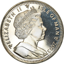 Coin, Isle of Man, Elizabeth II, Crown, 2003, Pobjoy Mint, 100ème anniversaire