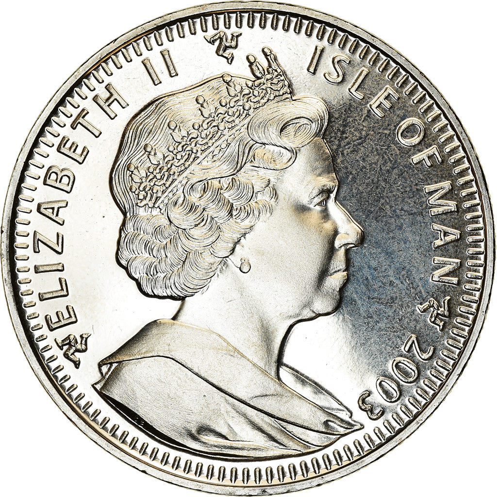 Monnaie, Isle of Man, Crown, 2003, Pobjoy Mint, 100ème anniversaire du vol