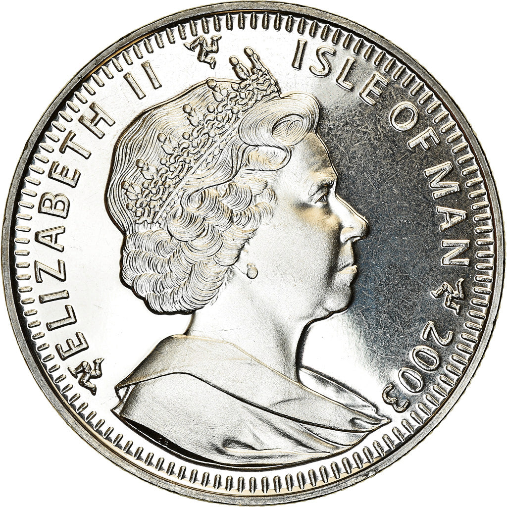 Monnaie, Isle of Man, Crown, 2003, Pobjoy Mint, 100ème anniversaire du vol