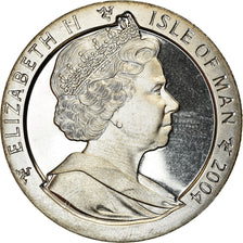 Coin, Isle of Man, Elizabeth II, Crown, 2004, Pobjoy Mint, Queen Mary II