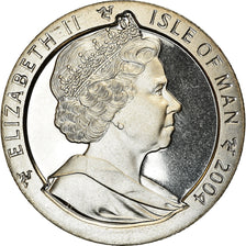 Coin, Isle of Man, Elizabeth II, Crown, 2004, Pobjoy Mint, Queen Mary II
