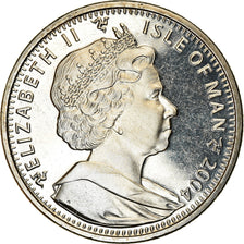 Coin, Isle of Man, Elizabeth II, Crown, 2004, Pobjoy Mint, 60ème anniversaire