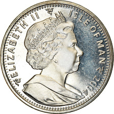 Coin, Isle of Man, Elizabeth II, Crown, 2004, Pobjoy Mint, 60ème anniversaire