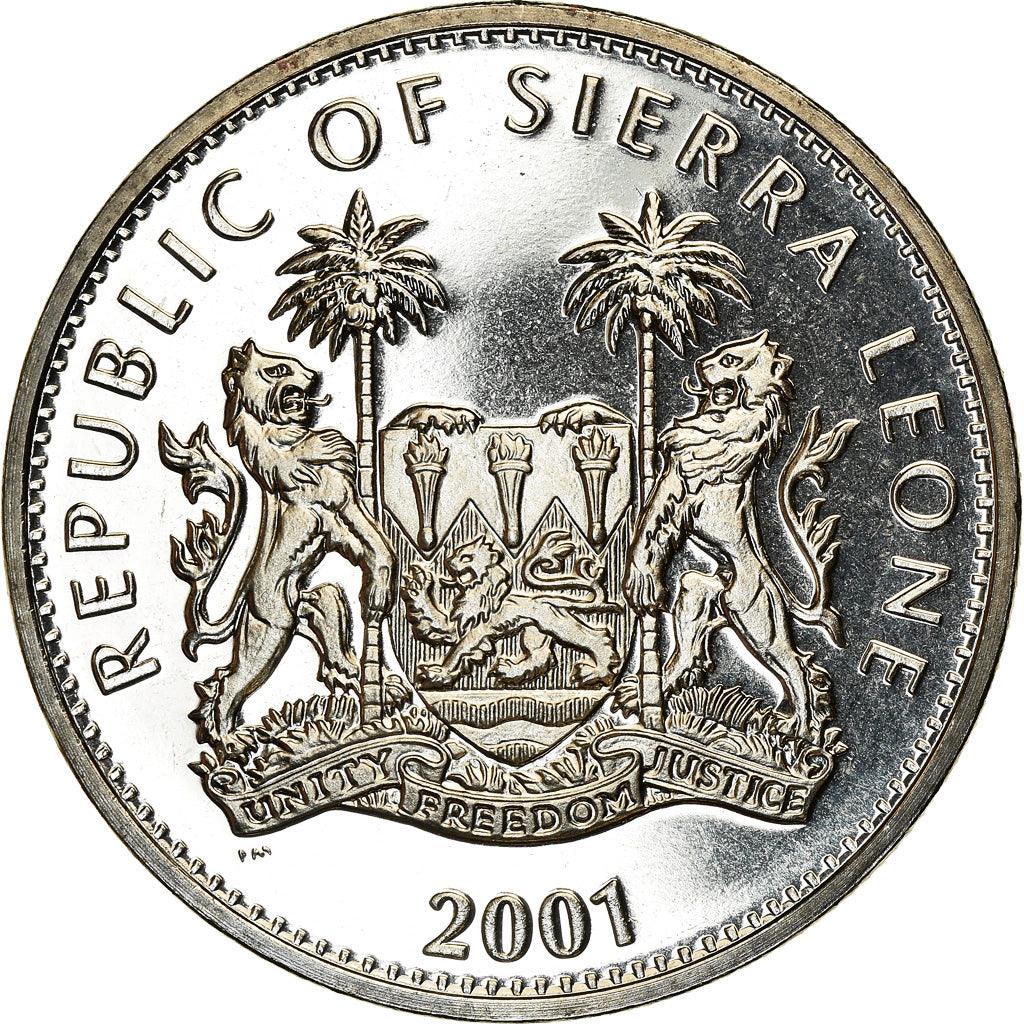 Coin, Sierra Leone, Dollar, 2001, Pobjoy Mint, Félins - Panthère, MS(63)