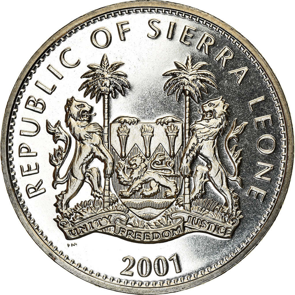 Coin, Sierra Leone, Dollar, 2001, Pobjoy Mint, Félins - Panthère, MS(63)
