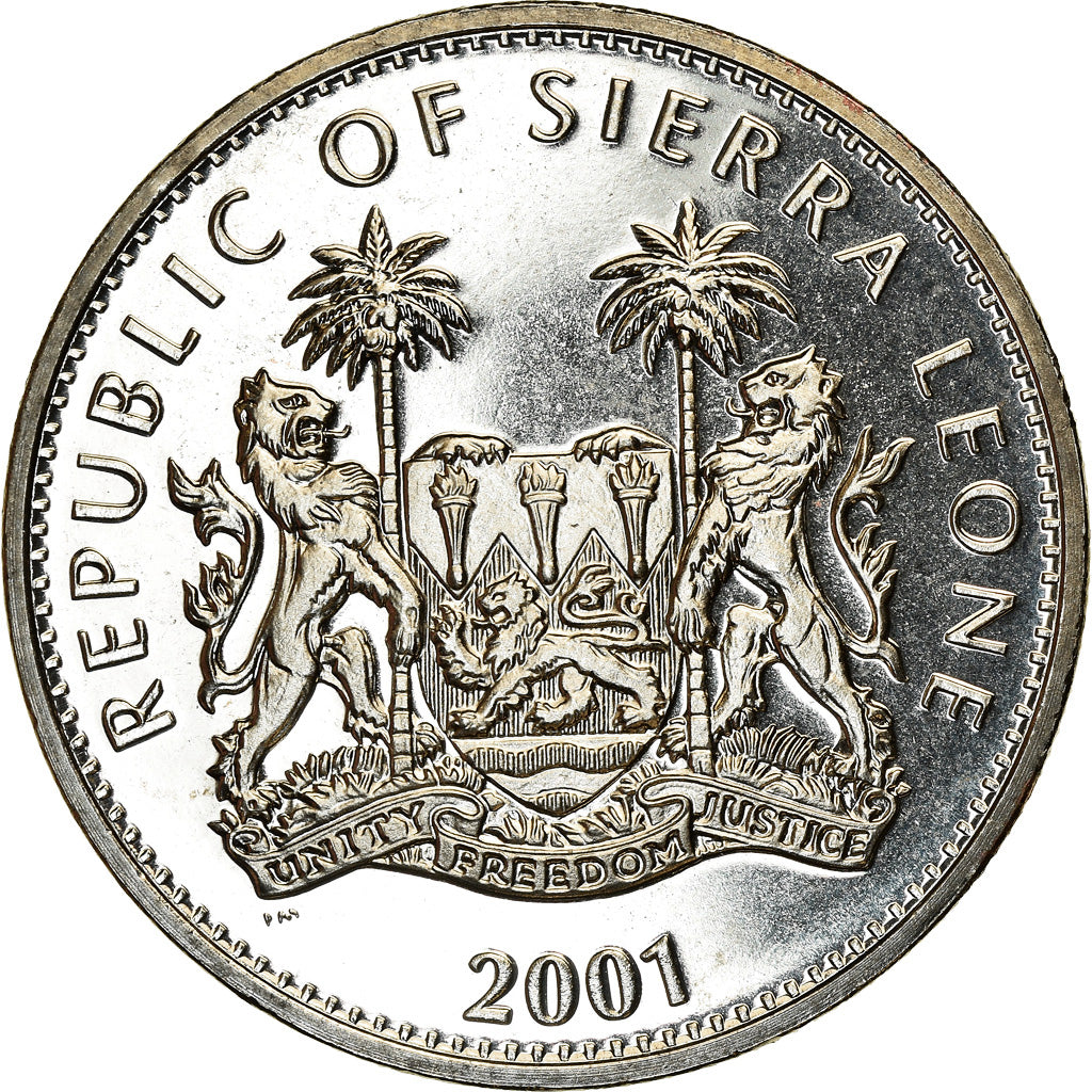 Coin, Sierra Leone, Dollar, 2001, Pobjoy Mint, Félins - Panthère, MS(63)