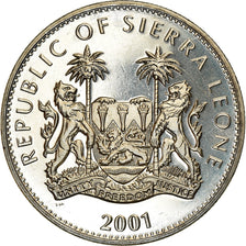 Moneta, Sierra Leone, Dollar, 2001, Pobjoy Mint, The big five - Eléphants, SPL
