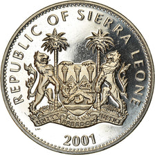Münze, Sierra Leone, Dollar, 2001, Pobjoy Mint, The big five - Eléphants, UNZ