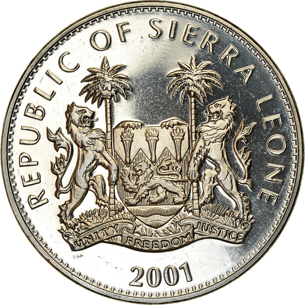 Moneta, Sierra Leone, Dollar, 2001, Pobjoy Mint, The big five - Léopard