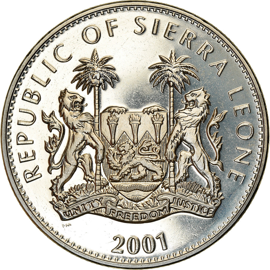 Moneta, Sierra Leone, Dollar, 2001, Pobjoy Mint, The big five - Léopard, SPL