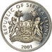 Moneta, Sierra Leone, Dollar, 2001, Pobjoy Mint, The big five - Lion, SPL